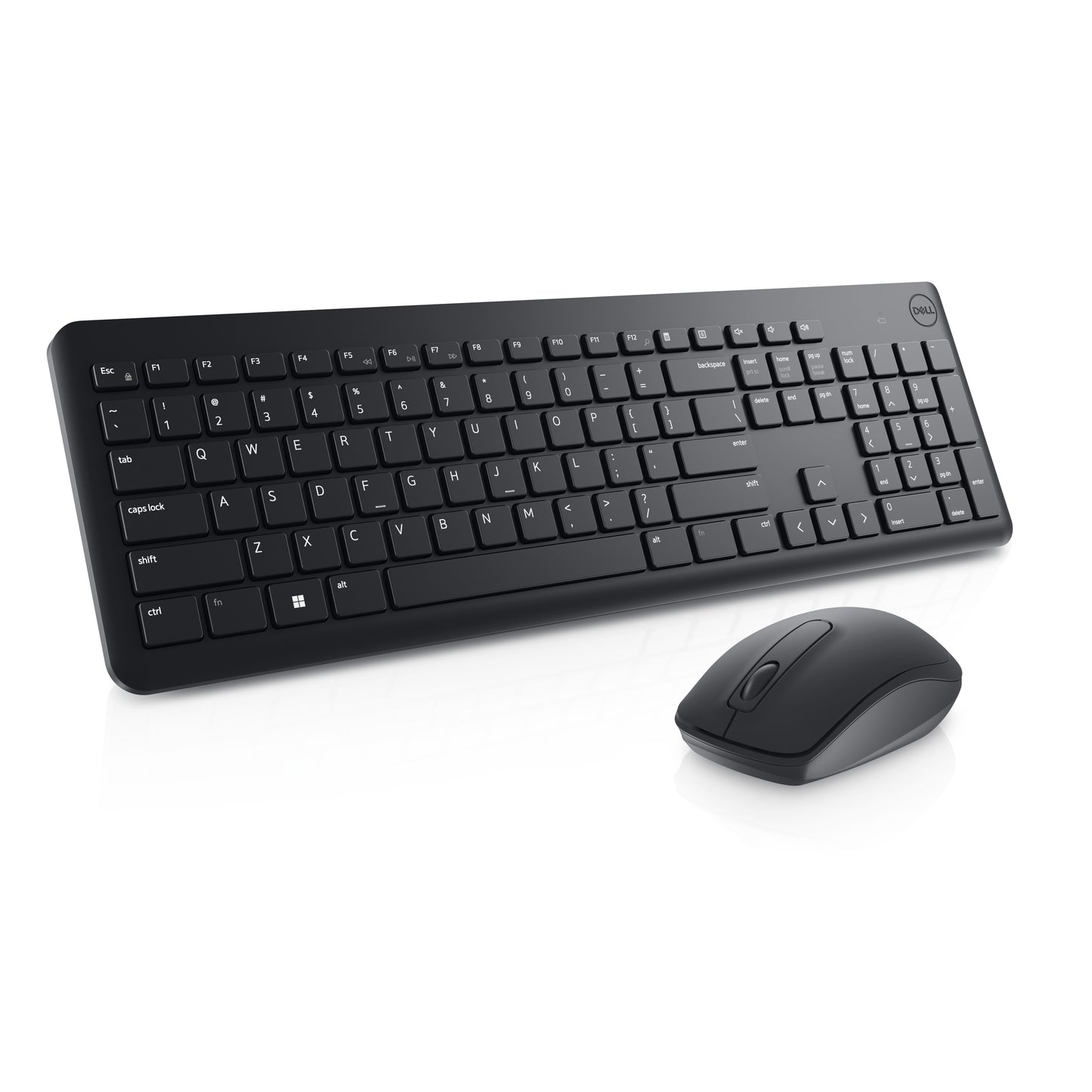 Dell KM3322W - Volle Größe (100%) - RF Wireless - QWERTY - Schwarz - Maus enthalten - Tastatur