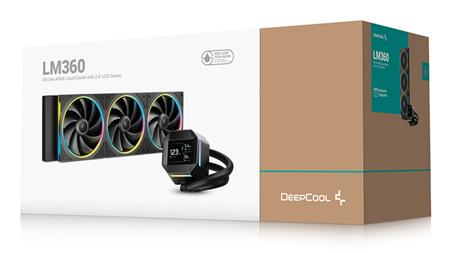 Deepcool Lm360 - Prozessor - Fluessigkeitskühlsystem - 360 mm - CPU - 36,07 dB - Kühler