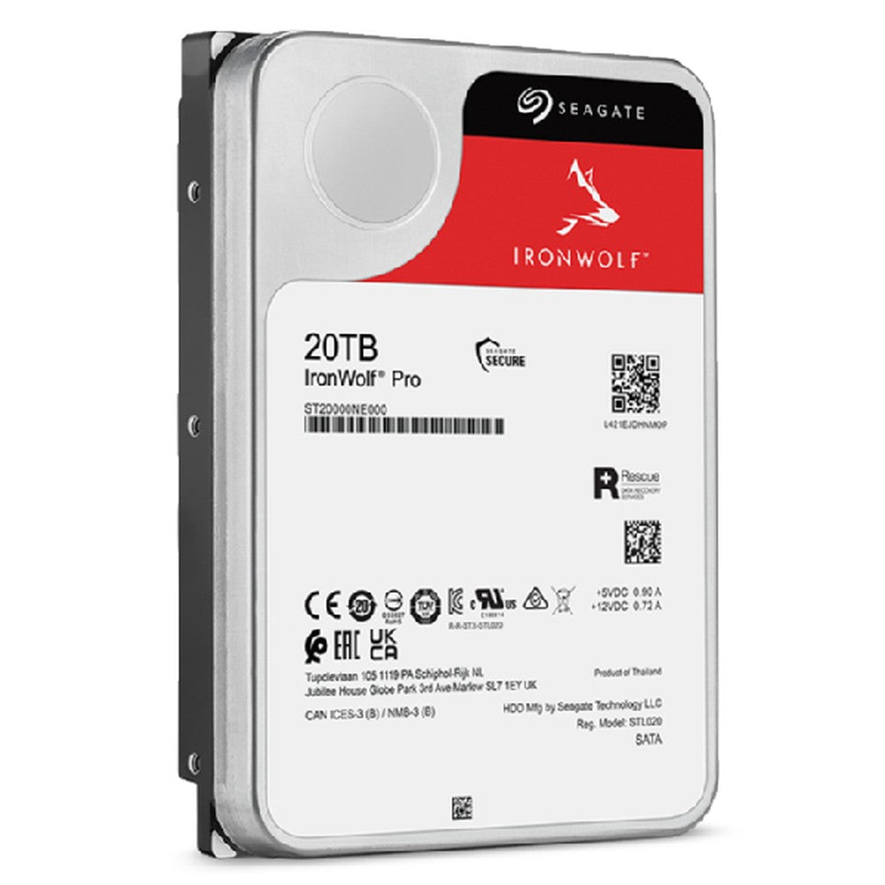 Seagate IronWolf Pro ST20000NT001 - 20 TB - 7200 RPM - 256 MB - 3.5" - Festplatte
