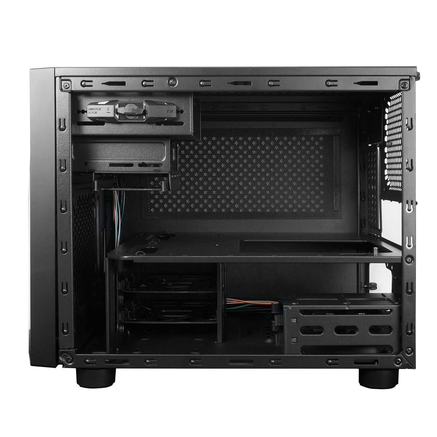 Chieftec CI - 02B - OP - Cube - PC - Schwarz - micro ATX - Mini - ITX - SPCC - Heimbüro - Cube-Gehäuse