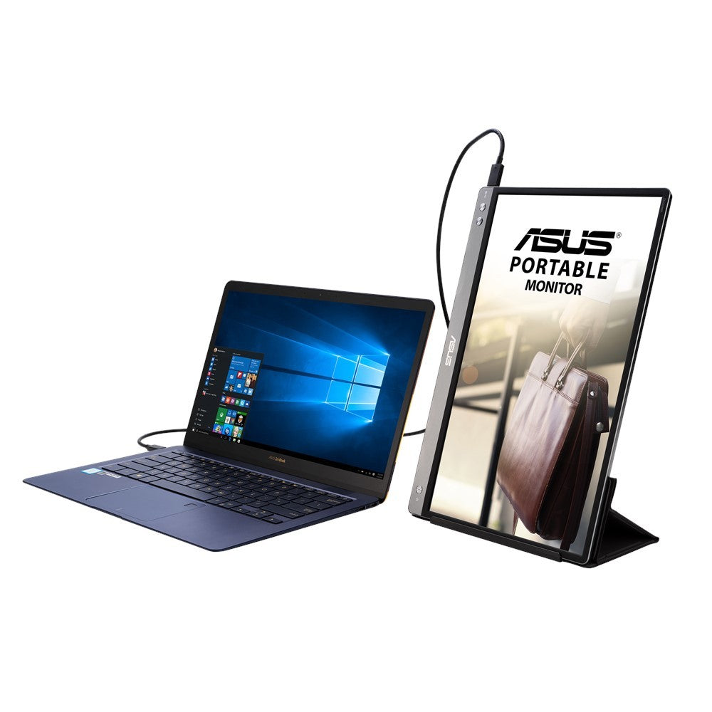 ASUS MB14AC - 35,6 cm (14 Zoll) - 1920 x 1080 Pixel - Full HD - LED - 5 ms - Grau - Monitor