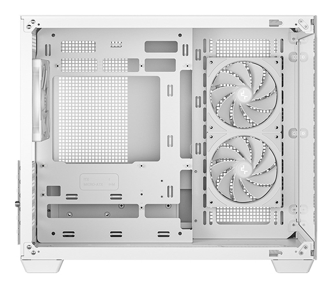 Deepcool CG330 3F WH Micro ATX Mini Tower White - ATX - Gehäuse