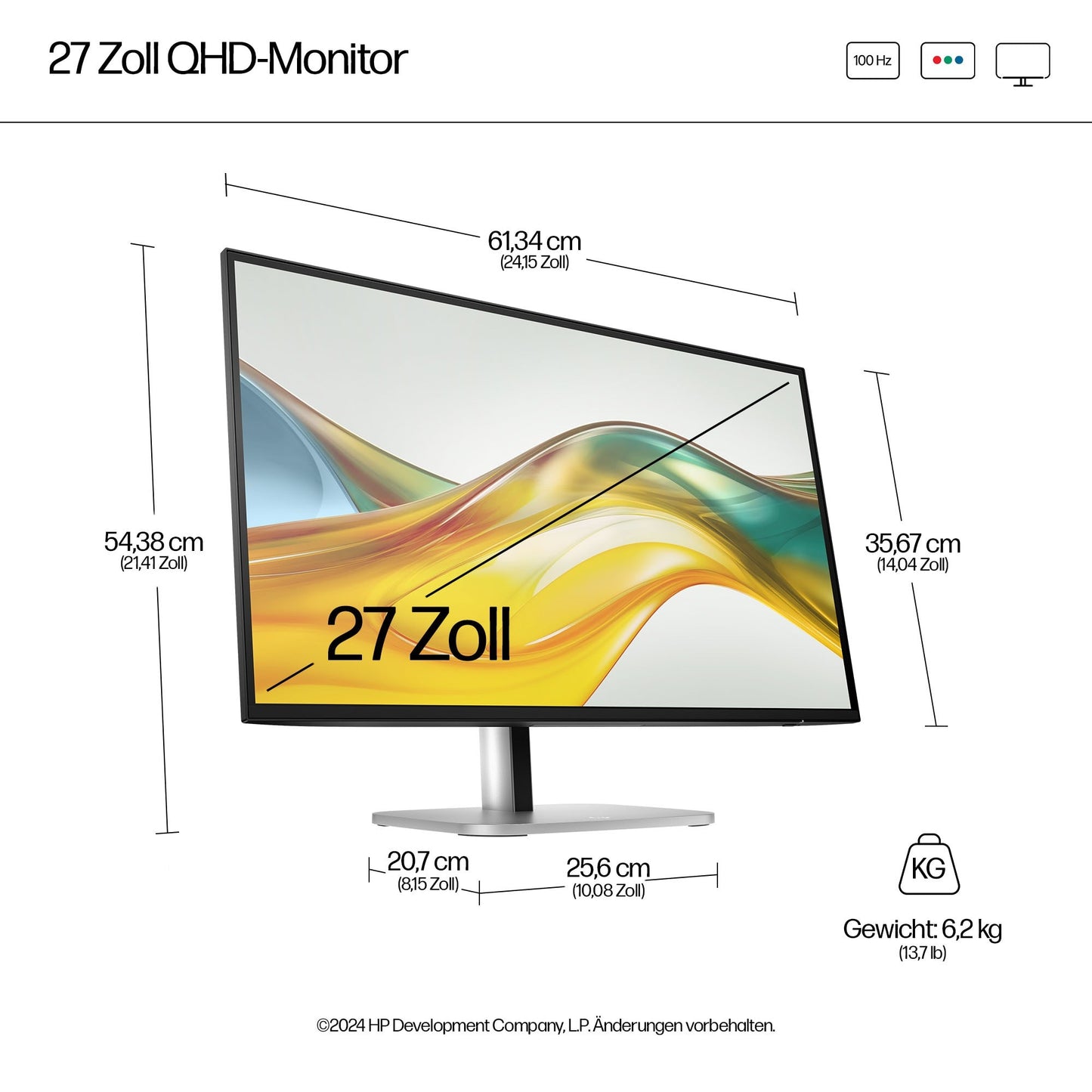 HP Serie 5 Pro 527pq QHD Monitor - 68,6 cm - Monitor