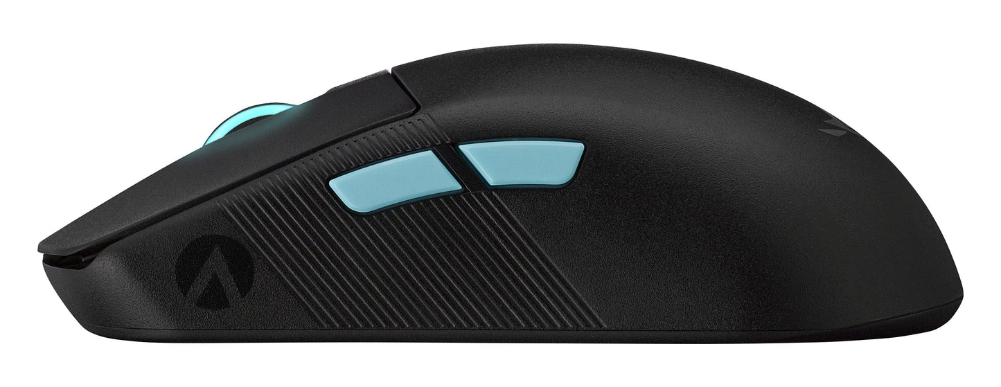 ASUS ROG Harpe Ace Aim Lab Edition - Beidhändig - Optisch - RF Wireless + Bluetooth + USB Type - A - 36000 DPI - Schwarz - Maus