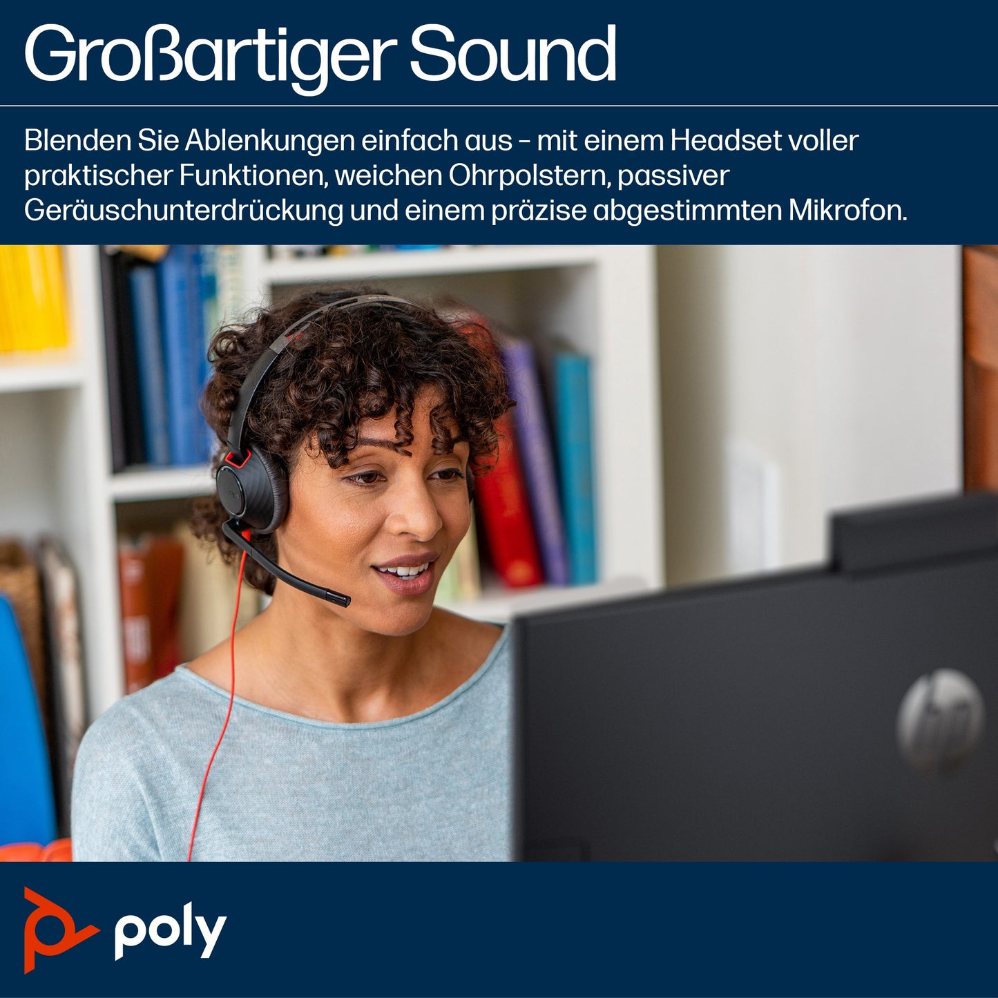 Poly Blackwire 5220 Stereo USB - C Headset+ - 20 KHz - Headset