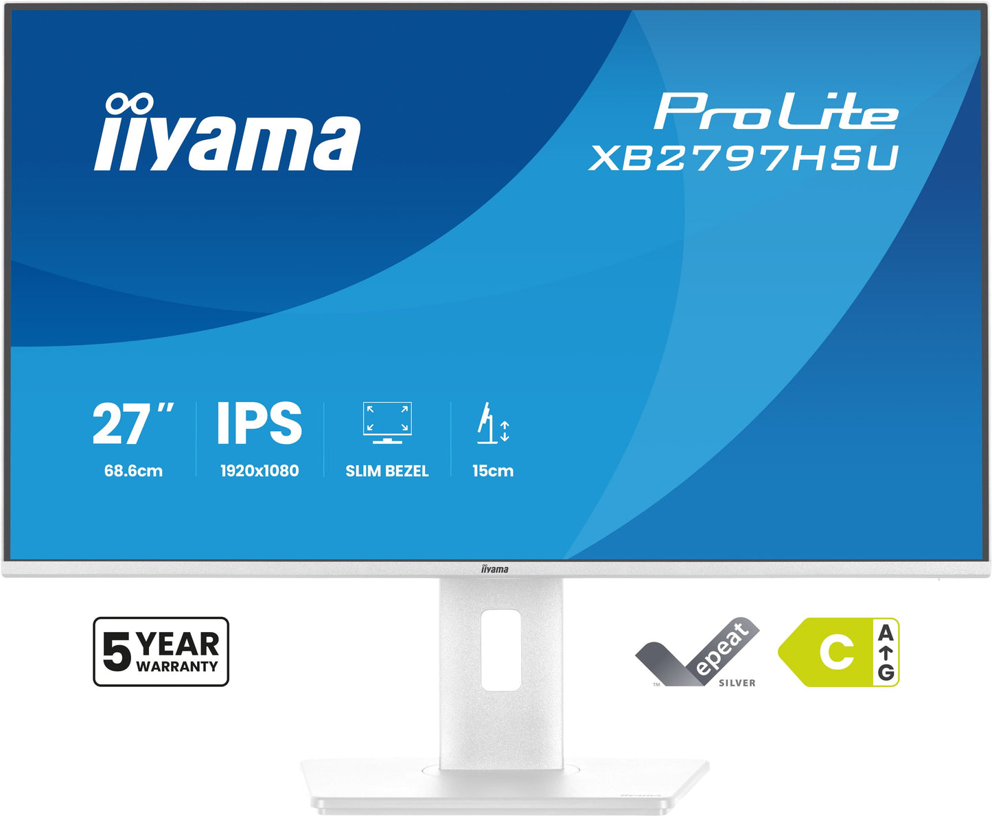Iiyama ProLite XB2797HSU - W1 27" IPS Full HD Monitor - 68,6 cm - Monitor
