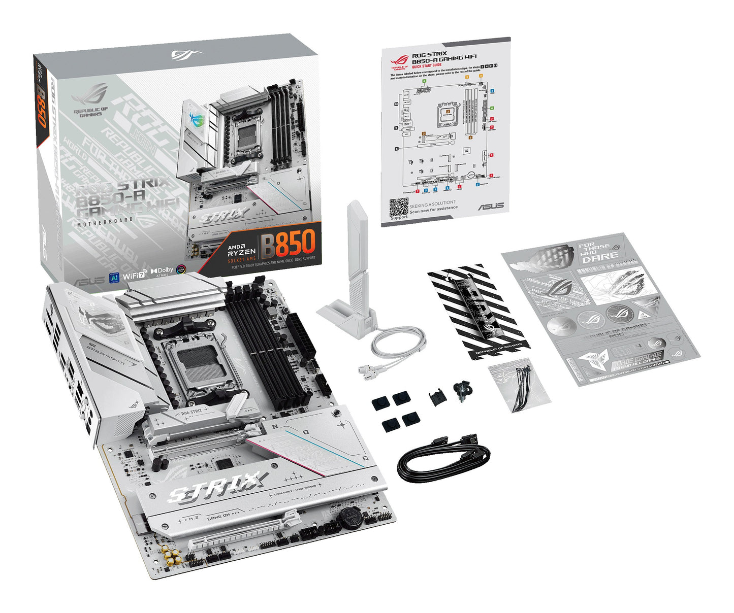ASUS ROG STRIX B850 - A GAMING WIFI - Motherboard - ATX - Socket AM5 - AMD B850 Ch... - AMD Sockel AM5 (Ryzen Zen4) - Mainboard