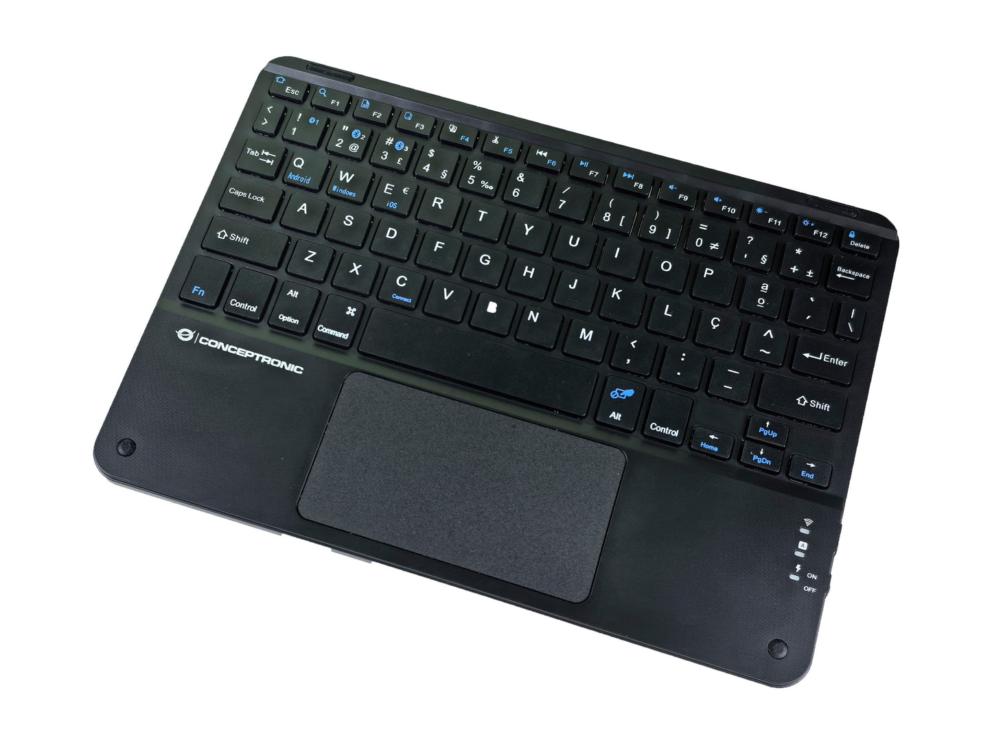 Conceptronic Wireless Tastatur Layout portug. 10" schwarz - QWERTY - Tastatur