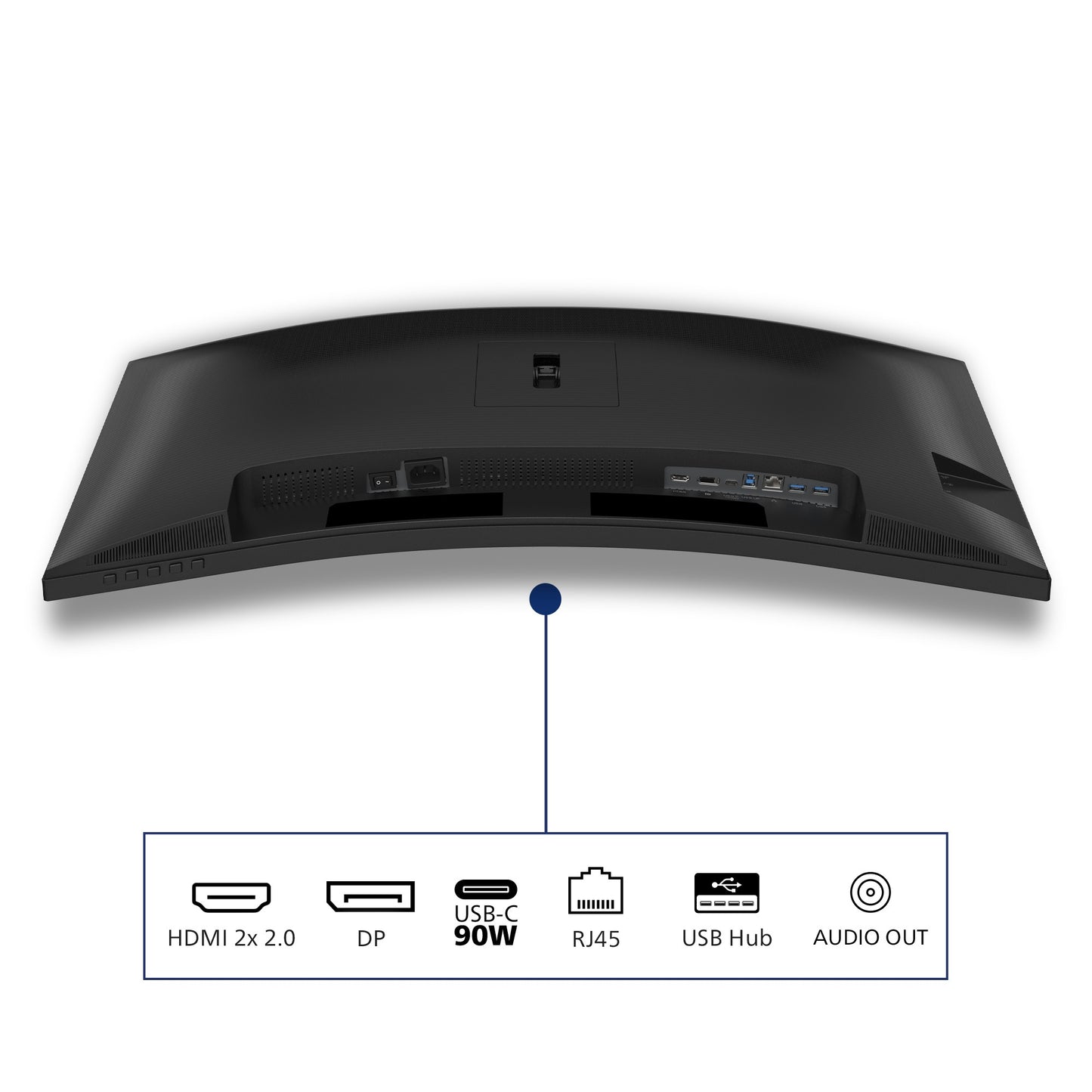 Philips 34" 34B2U3600C Curved/UWQHD/DP/HDMI/USB - C/RJ45 - 86,4 cm - Monitor