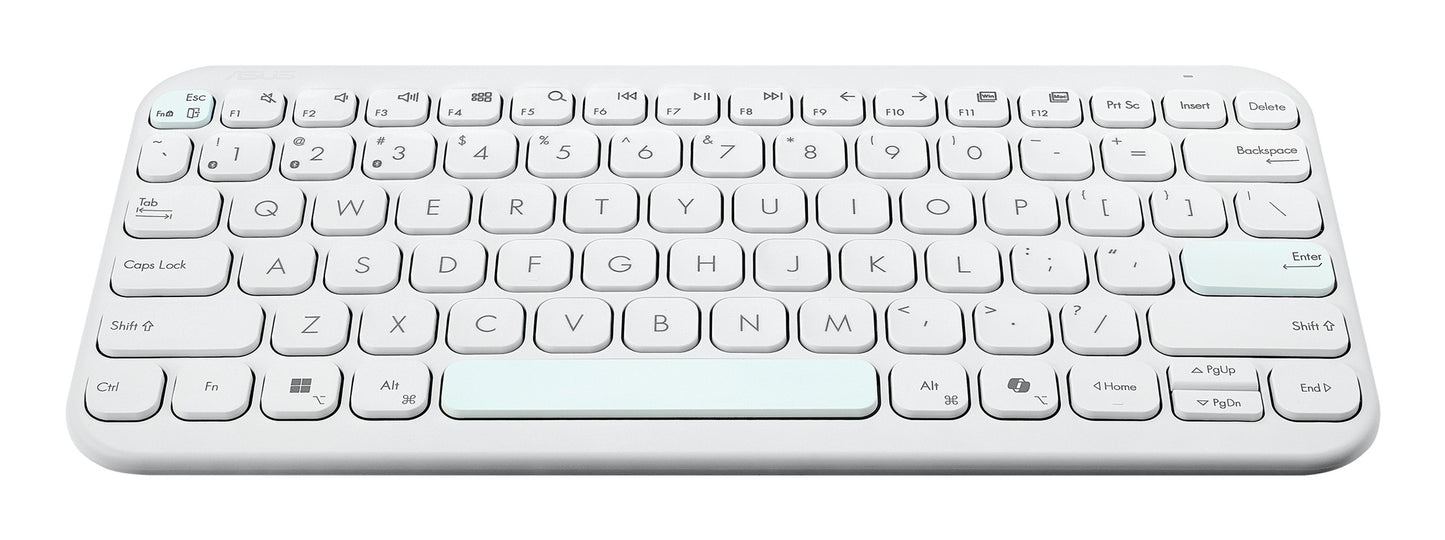 ASUS Marshmallow Tastatur Kw100 weiß - 84 Tasten - Tastatur