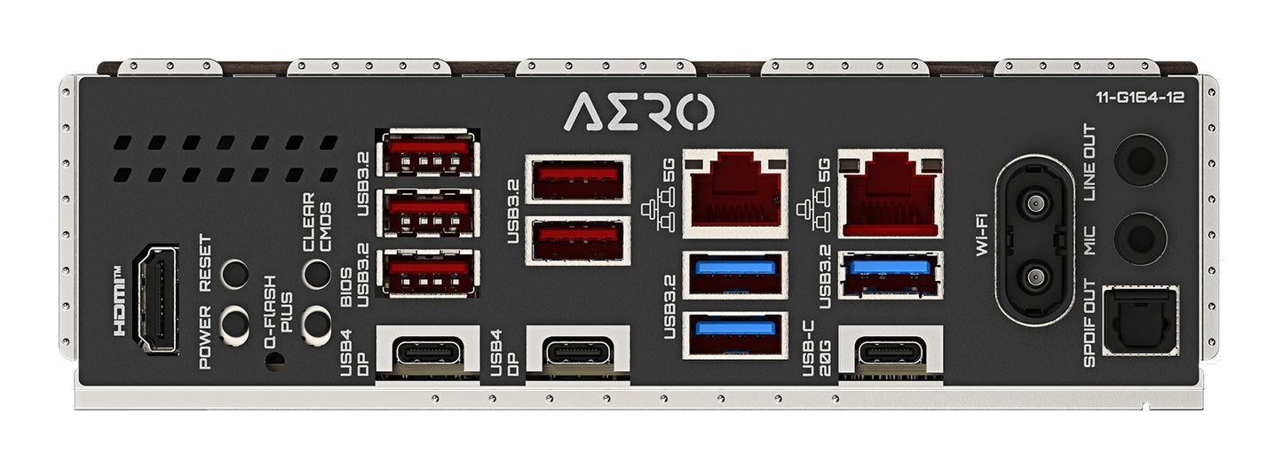 Gigabyte X870E AERO X3D Dark Wood X870 AM5 ATX DDR5 - AMD Sockel AM5 (Ryzen Zen4) - ATX - Mainboard