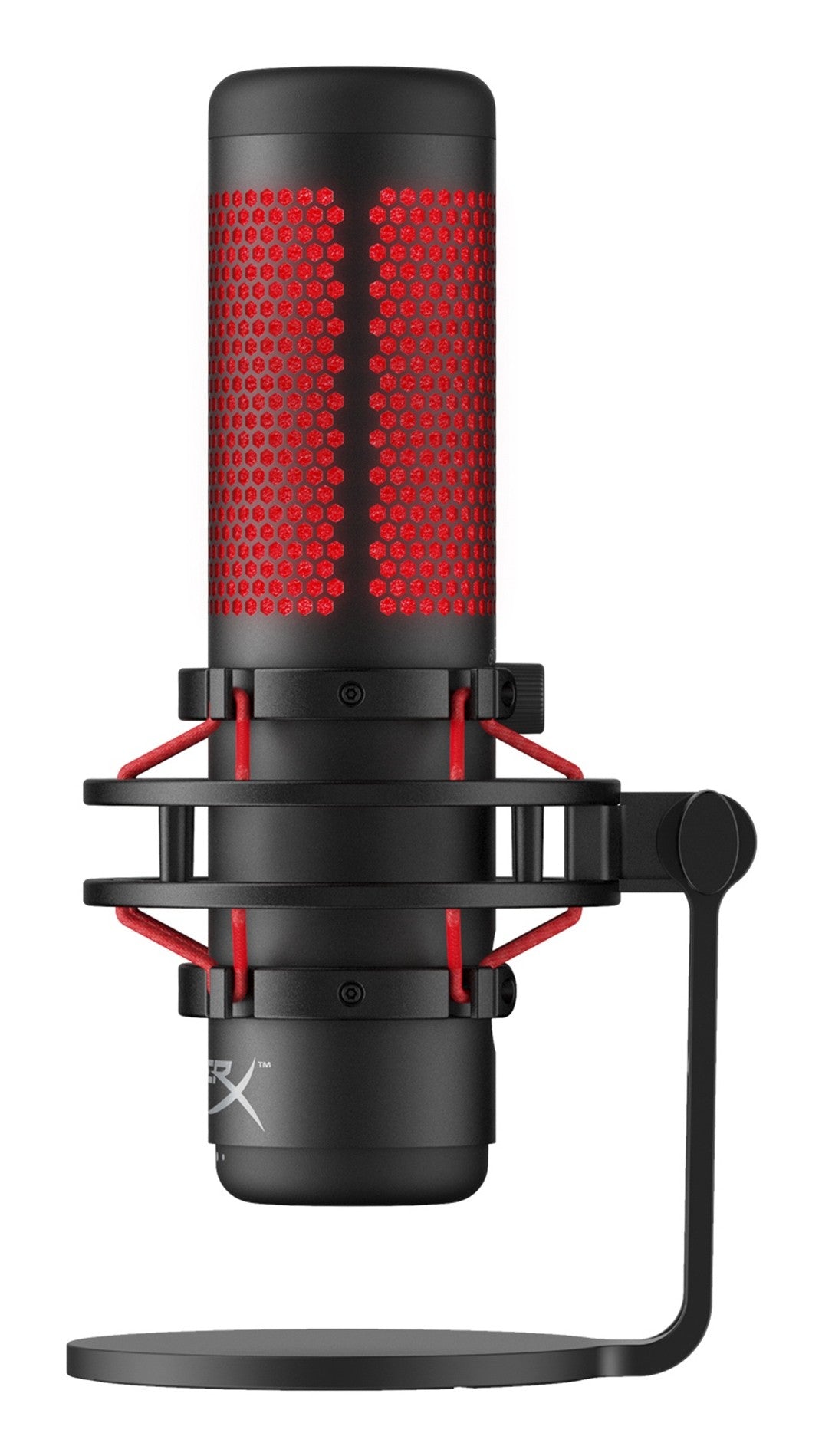HyperX QuadCast - USB Microphone (Black - Red) - Red Lighting - PC - 36 dB - 0,05% - 32 Ohm - 90 dB - Kabelgebunden - Mikrofon