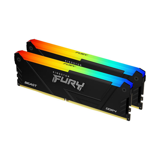 Kingston FURY Beast 64GB 3200MT/s DDR4 CL16 DIMM (2er - Kit) RGB - 64 GB - 2 x 32 GB - DDR4 - 288 - pin DIMM - Arbeitsspeicher