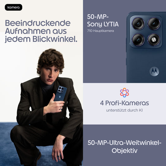 Motorola Mobility edge 70 Pro Titan Android - 256 GB - Mobiltelefon
