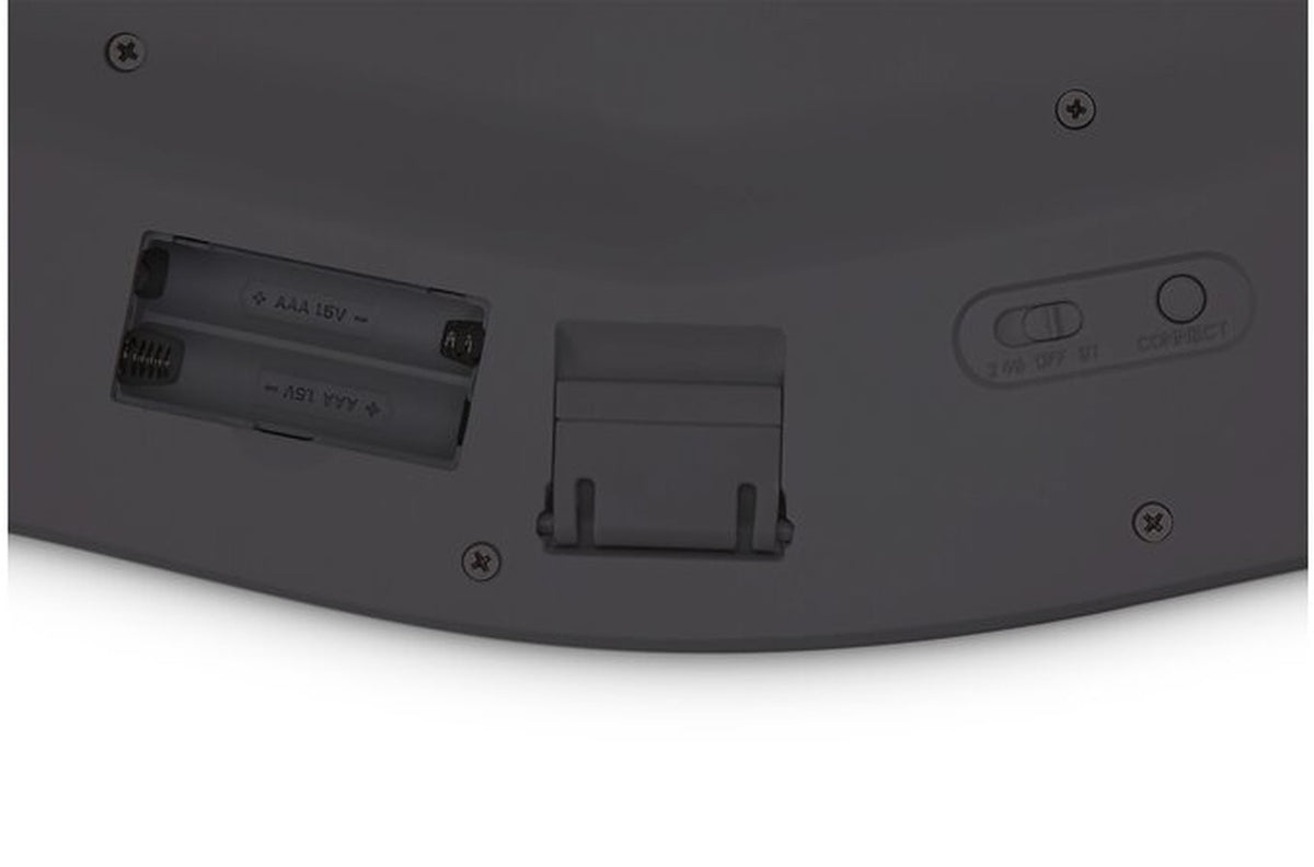 Kensington ProFit Ergo Wrlss - Volle Größe (100%) - Verkabelt & Kabellos - RF kabellos + USB - AZERTY - Schwarz - Tastatur