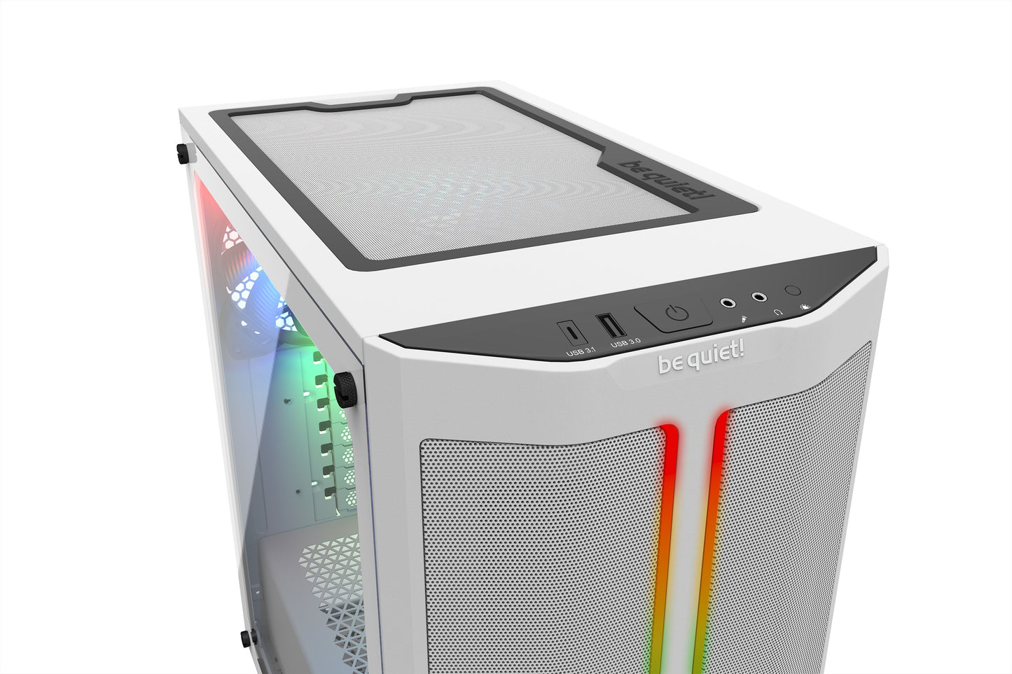 Be Quiet! Pure Base 500DX - Midi Tower - PC - Weiß - ATX - micro ATX - Mini - ATX - Acrylnitril - Butadien - Styrol (ABS) - Stahl - Gehärtetes Glas - Blau - Grün - Rot - Gehäuse
