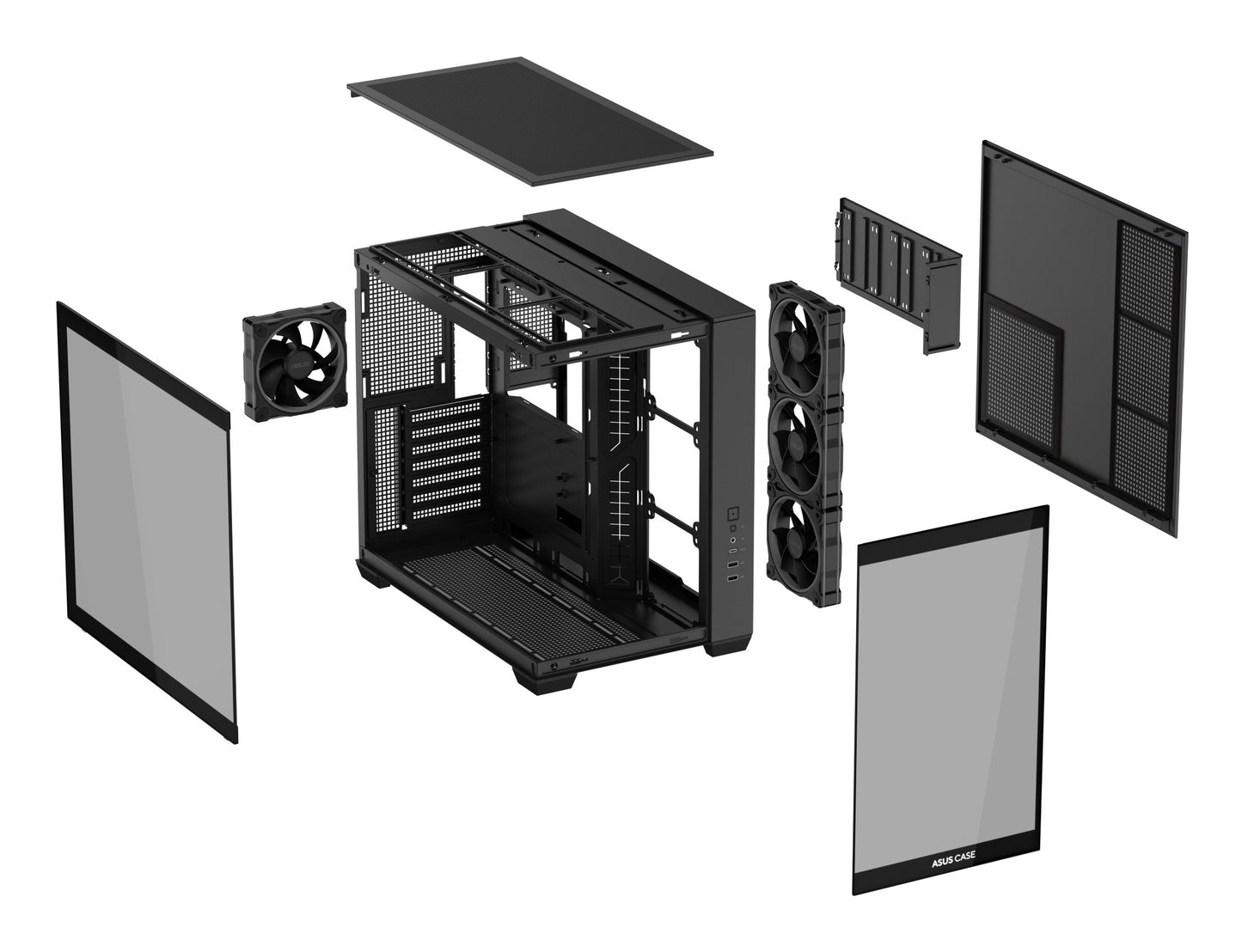 ASUS A32 Plus TG ARGB Black - ATX - Gehäuse