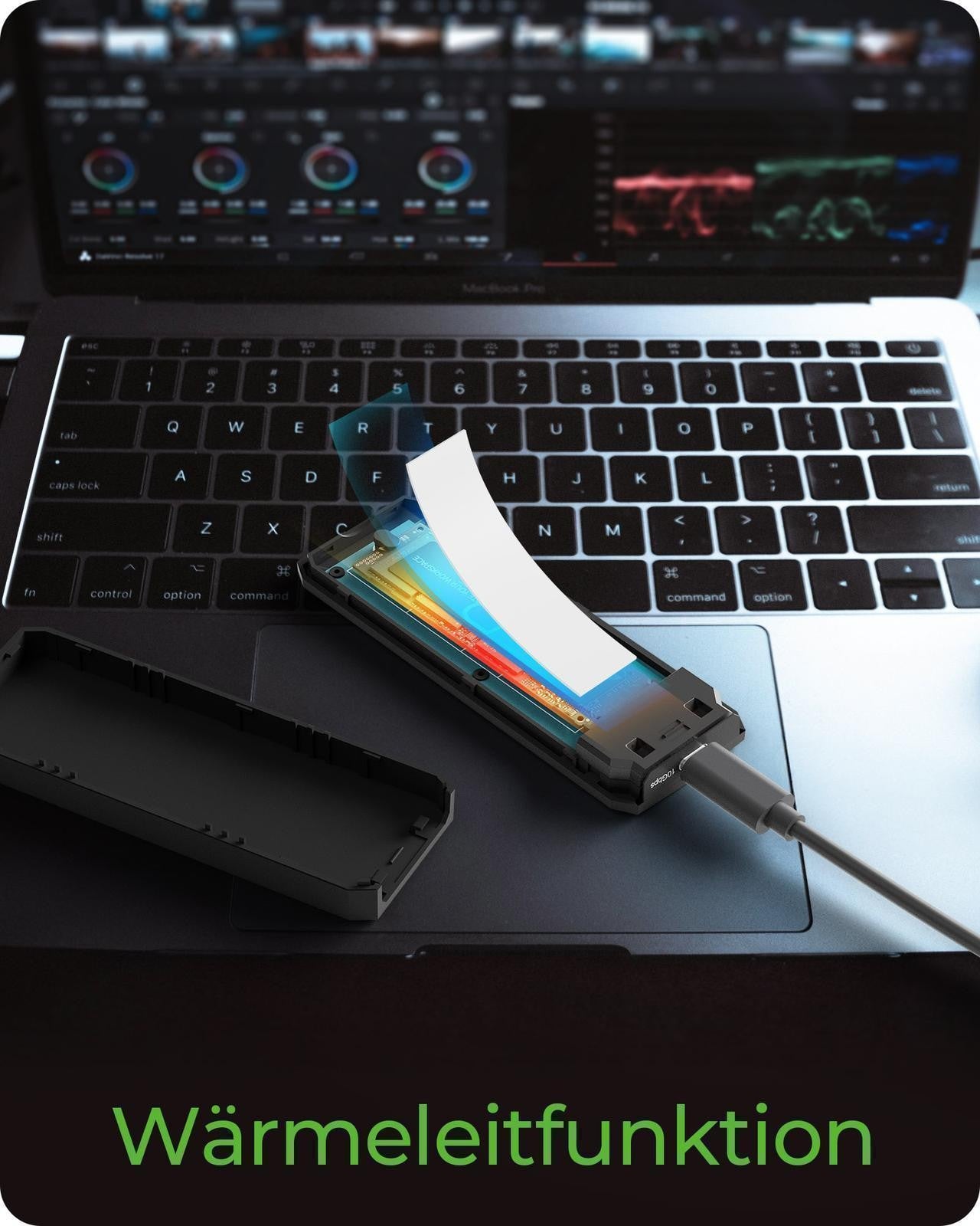 ICY BOX Geh. Spade Case 1805 NVMe M.2 USB 3.2 Gen 2 Type - C - USB 3.0 - Gehäuse