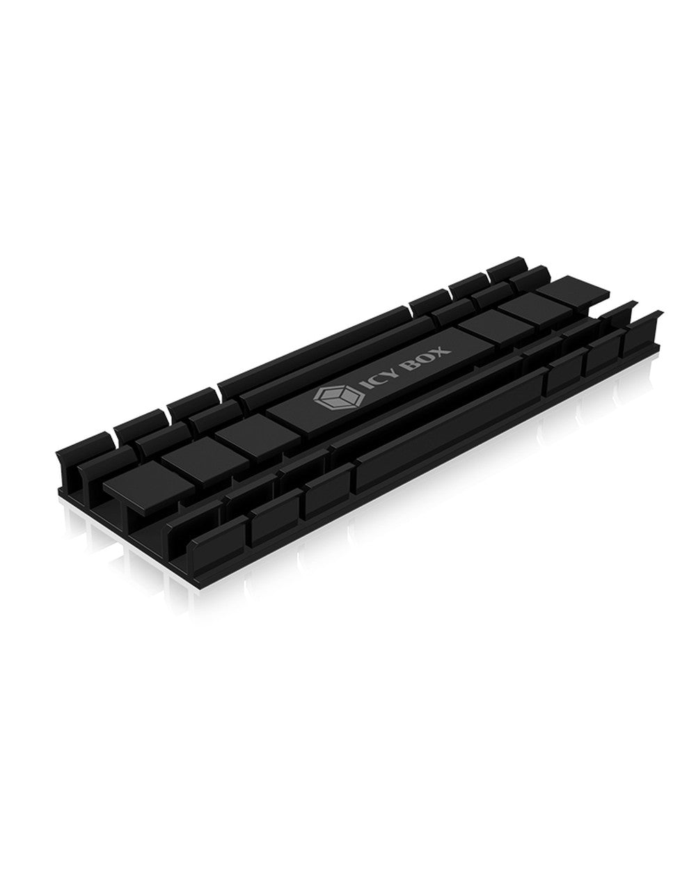 ICY BOX IB - M2HS - 701set für M.2 2280 SSD - für PC/PS5 - Aluminium - 5 mm dick/Radiator - Schwarz - Kühler