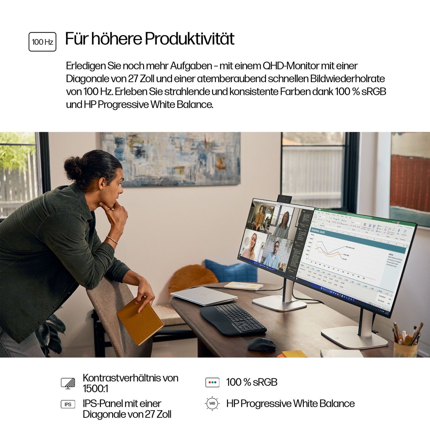 HP Serie 5 Pro 527pq QHD Monitor - 68,6 cm - Monitor