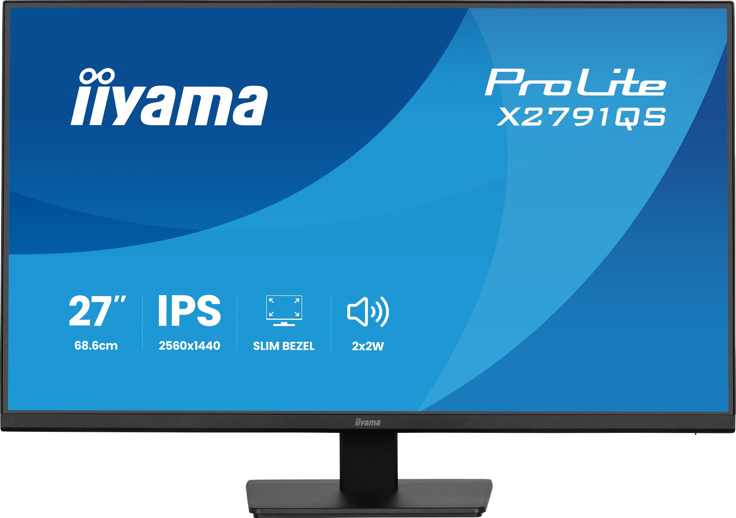 Iiyama ProLite X2791QS - B1 - LED - 27" - QHD a - IPS - 68,6 cm - Monitor