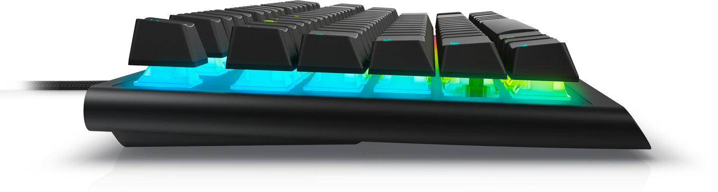 Dell Alienware AW420K - Tenkeyless (80 - 87 %) - USB - Mechanischer Switch - RGB - LED - Schwarz - Tastatur