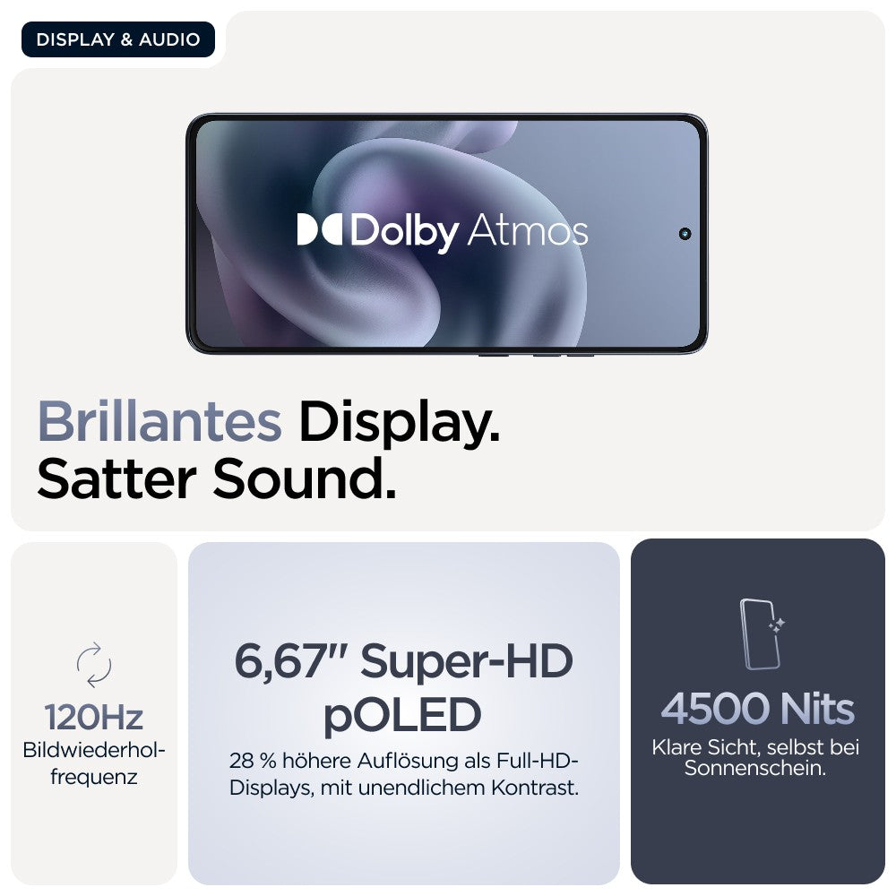 Motorola Moto G86 Cosmic Sky 6.67" OLED Display Android 15 - 256 GB - 16,9 cm