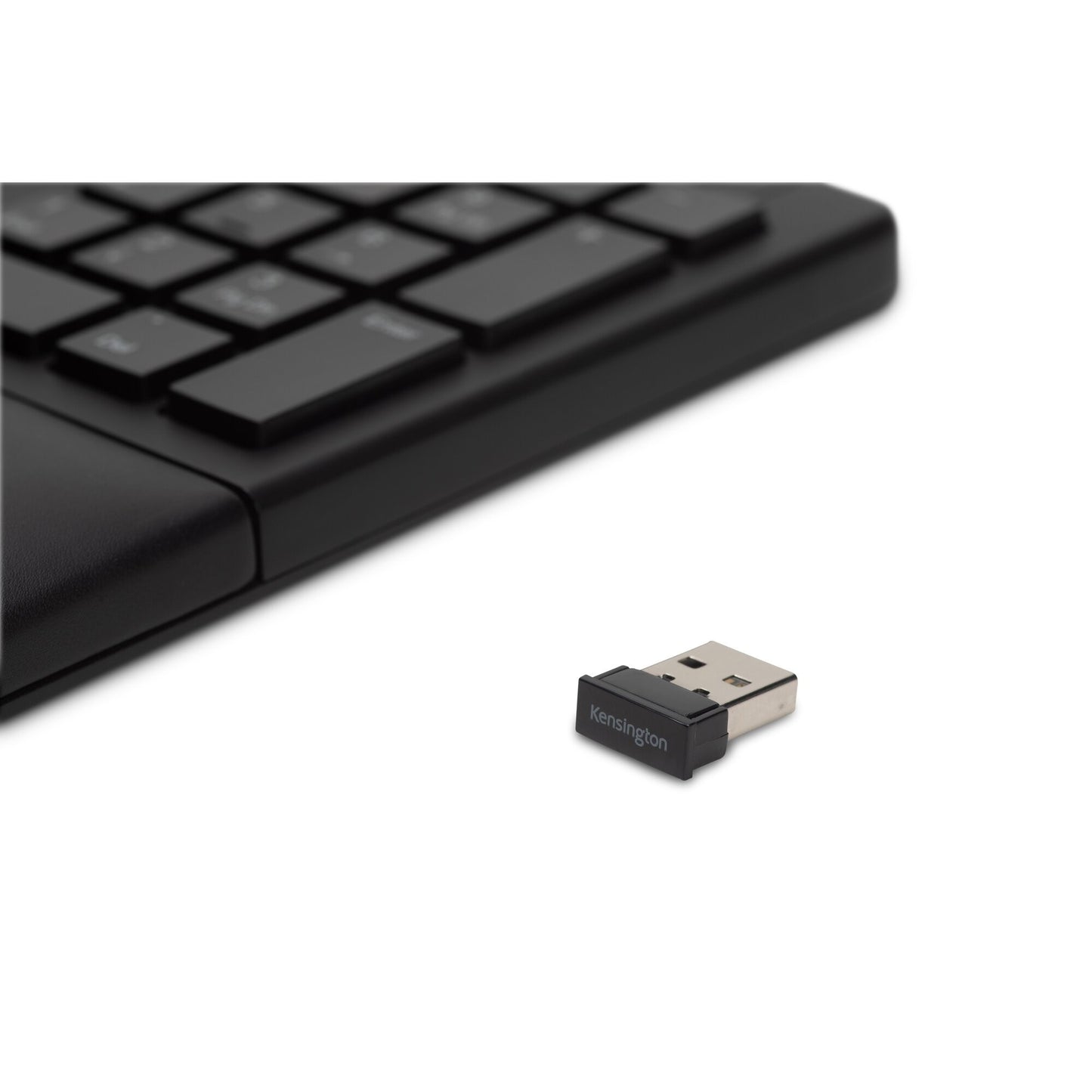 Kensington Pro Fit Ergo - kabellos (schwarz) - Volle Größe (100%) - Kabellos - Bluetooth - QWERTZ - Schwarz - Tastatur