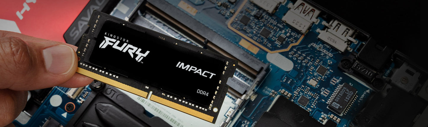 Kingston FURY 16GB 3200MT/s DDR4 CL20 SODIMM Impact - 16 GB - 1 x 16 GB - DDR4 - 260 - pin SO - DIMM - Arbeitsspeicher