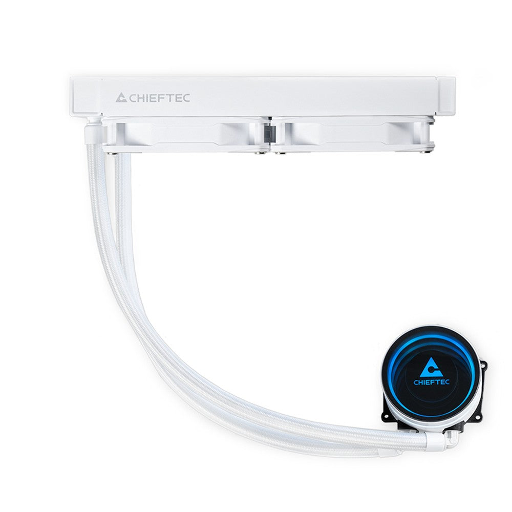 Chieftec Iceberg 240 - RGB - W Computergehäuse All - in - One - Fluessigkeitskühler 12 cm Weiß - AMD Sockel AM3 (Ph. II/Ath. II) - AMD Sockel AM4 (Ryzen) - Kühler