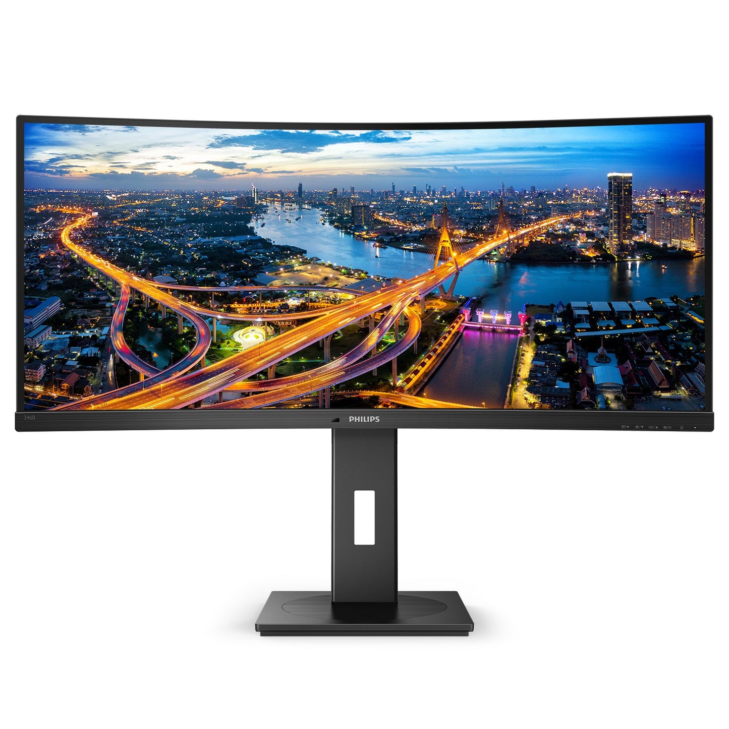 Philips B Line 346B1C/00 - 86,4 cm (34") - 3440 x 1440 Pixel - Quad HD - LCD - 4 ms - Schwarz - Monitor