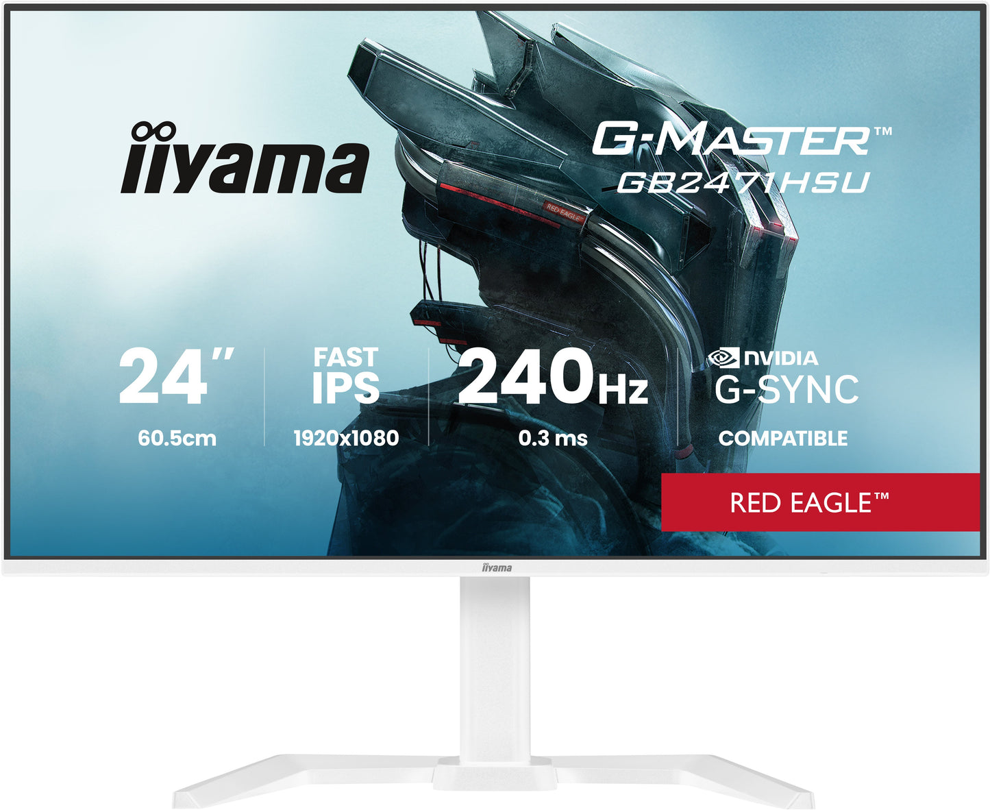 Iiyama GB2471HSU - W1 24" FHD IPS - 60,5 cm - Monitor