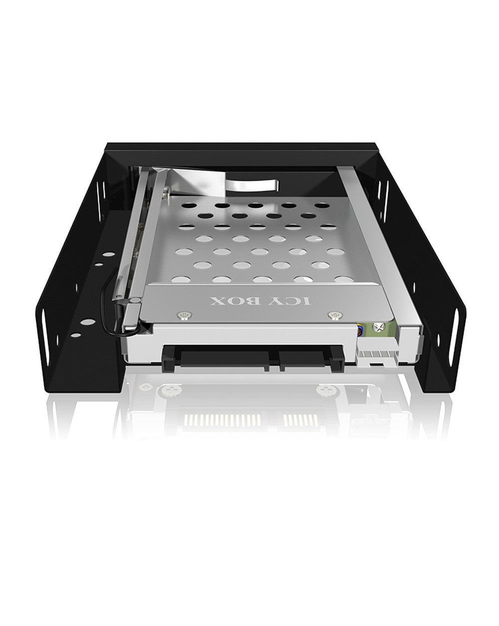 ICY BOX IB - 2216StS - 1bay 2.5" SATA Wechselrahmen - 1x 2,5" SATA HDD zu 1x SATA Host - schwarz - 8,89 cm (3.5") - Speicherlaufwerkbehälter - Schwarz - 2.5" - SATA - SATA II - Aluminium - Kunststoff - Gehäuse