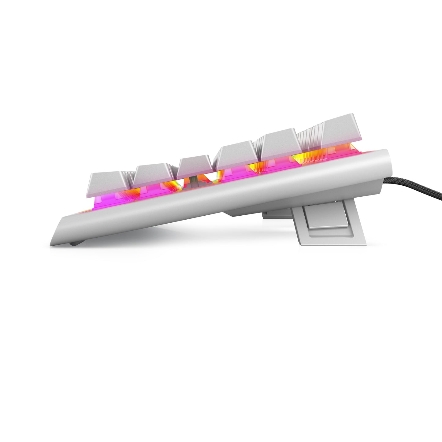 Dell Alienware AW420K - Kabelgebunden - USB - Mechanischer Switch - QWERTY - RGB - LED - Weiß - Tastatur
