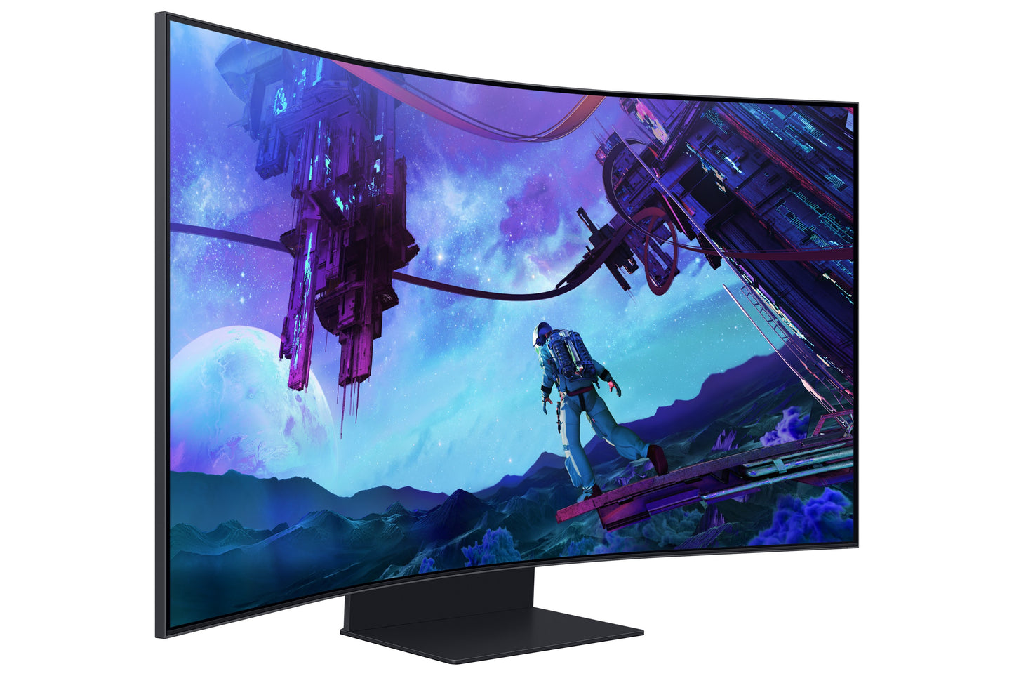 Samsung G97NC - 139,7 cm (55") - 3840 x 2160 Pixel - 4K Ultra HD - LED - 1 ms - Schwarz - Monitor