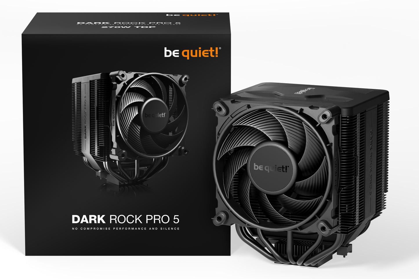 Be Quiet! Dark Rock Pro 5 - Luftkühlung - 120/135 mm - Schwarz - Kühler