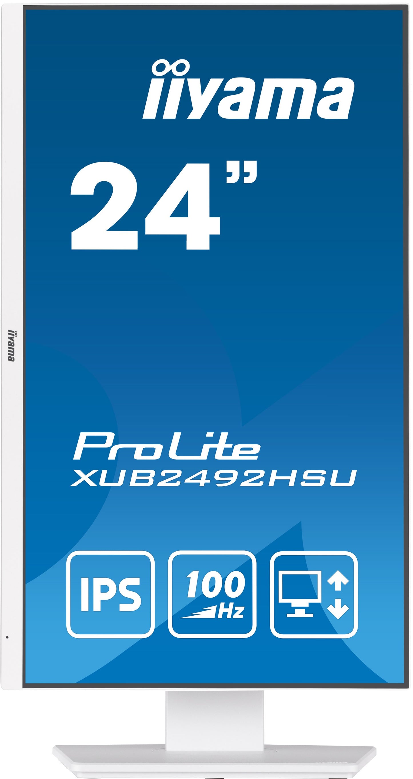 Iiyama XUB2492HSU - W6 - 60,5 cm (23.8") - 1920 x 1080 Pixel - Full HD - LED - 0,4 ms - Weiß - Monitor