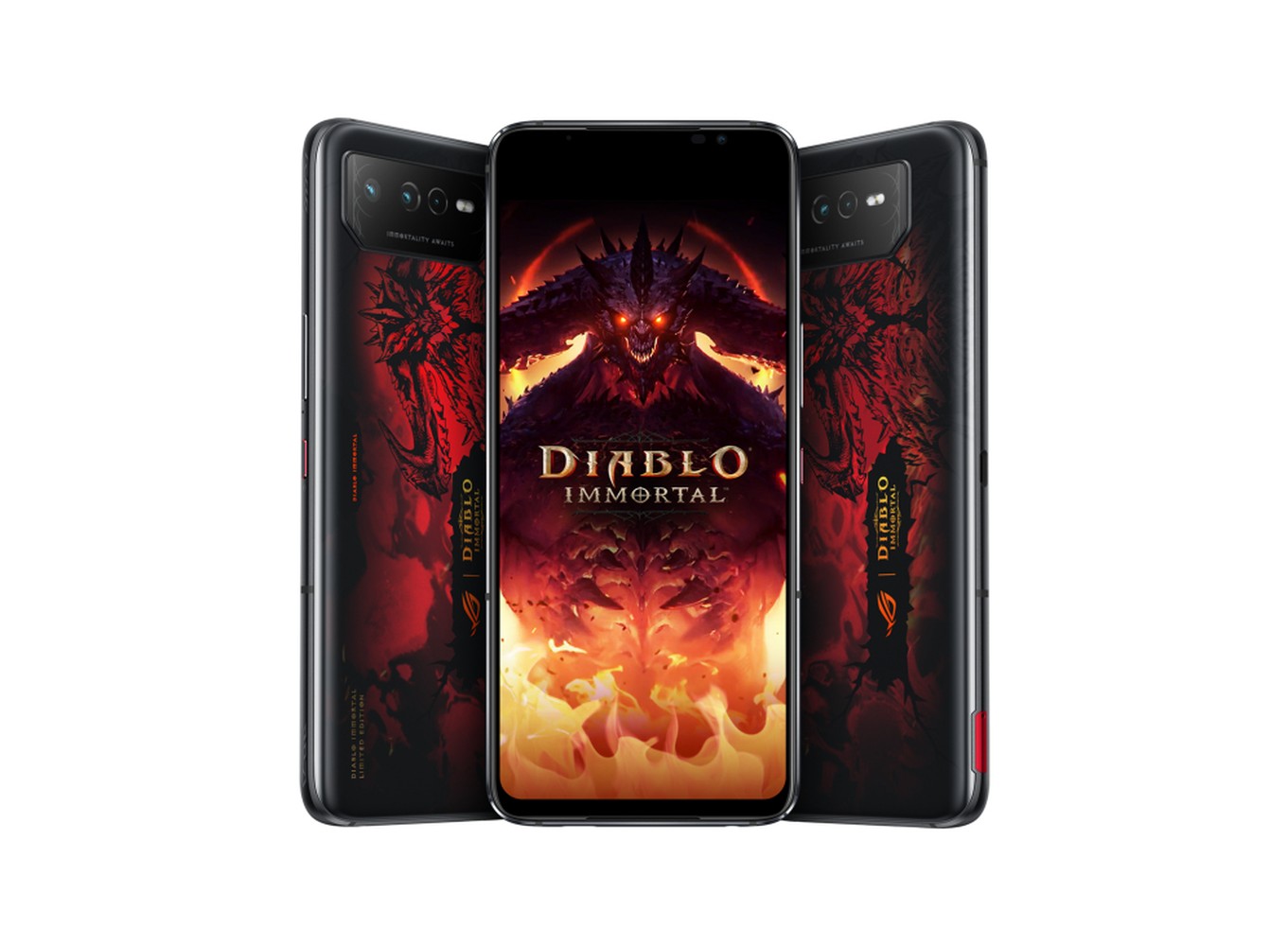 ASUS ROG Phone 6 Diablo Immortal Edition - 17,2 cm (6.78") - 16 GB - 512 GB - 50 MP - Android 12 - Schwarz - Rot - Mobiltelefon