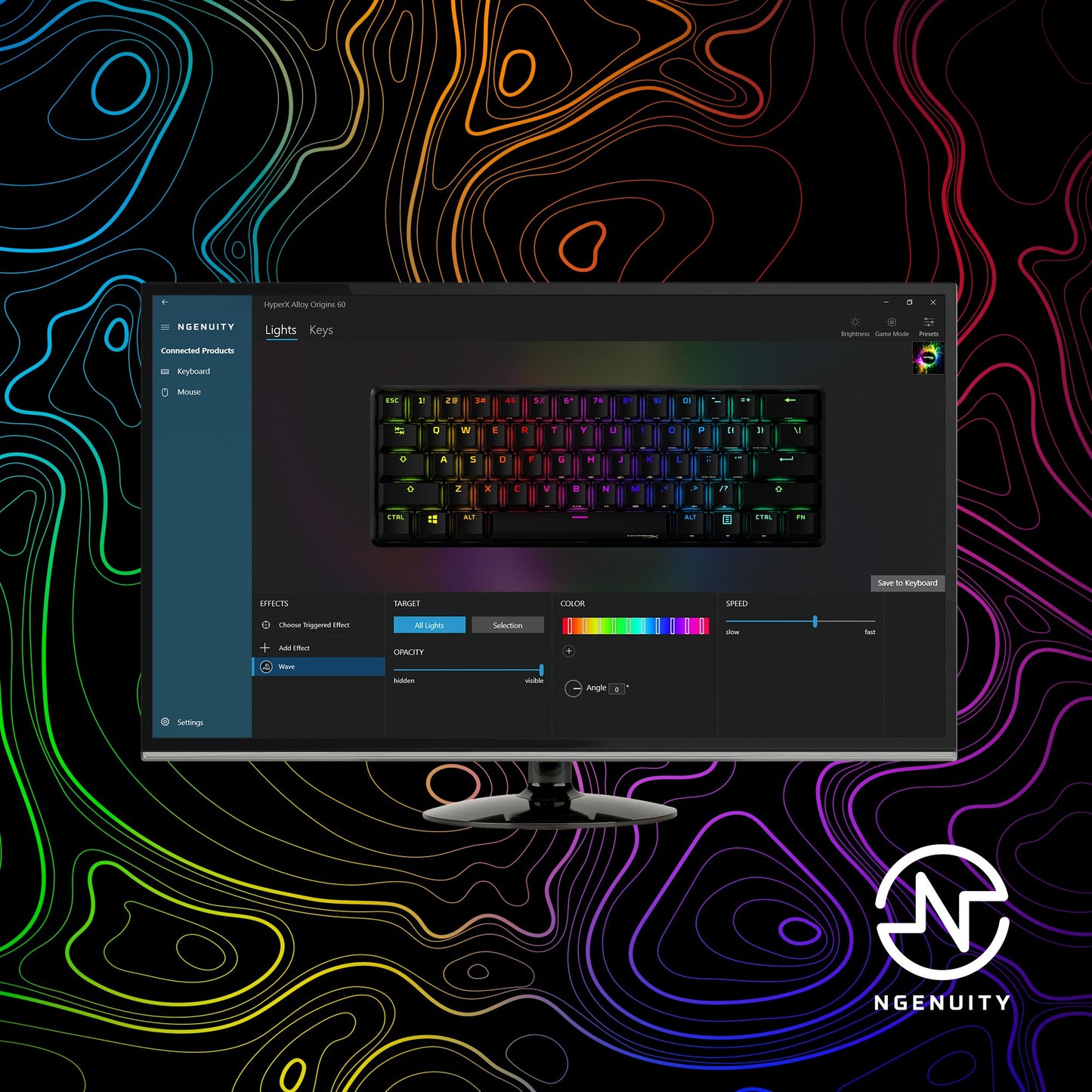 HyperX Alloy Origins 60 Gaming - QWERTY - Tastatur