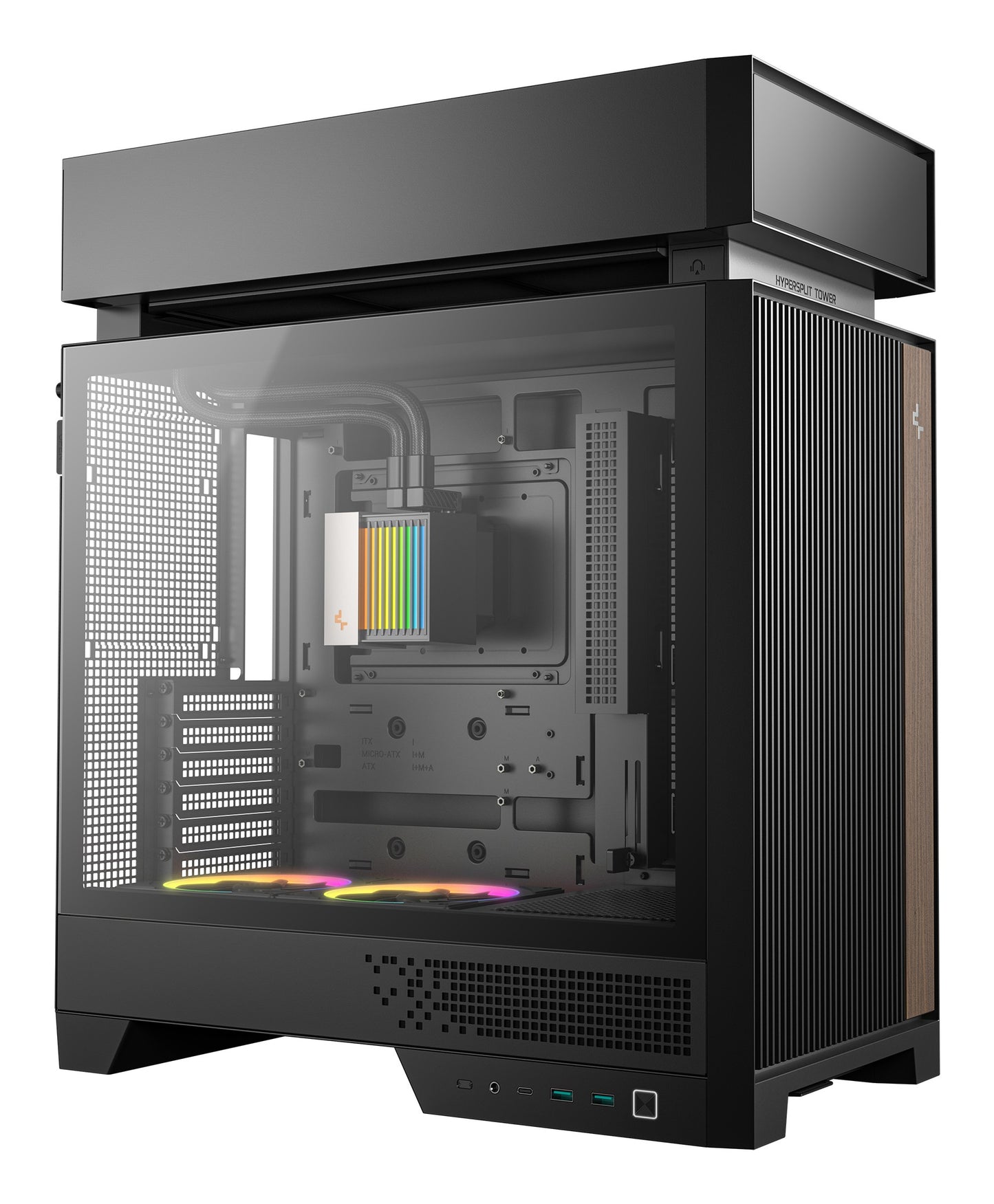 Deepcool Midi Cl6600 360mm AIO Black - Gehäuse
