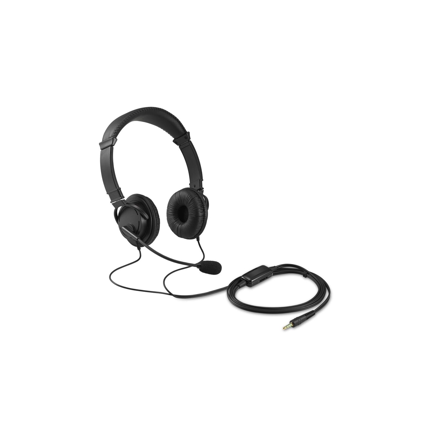 Kensington Classic 3.5mm Headset mit Mikrofon und Lautstärkeregler - Kabelgebunden - Schwarz - Kopfhörer