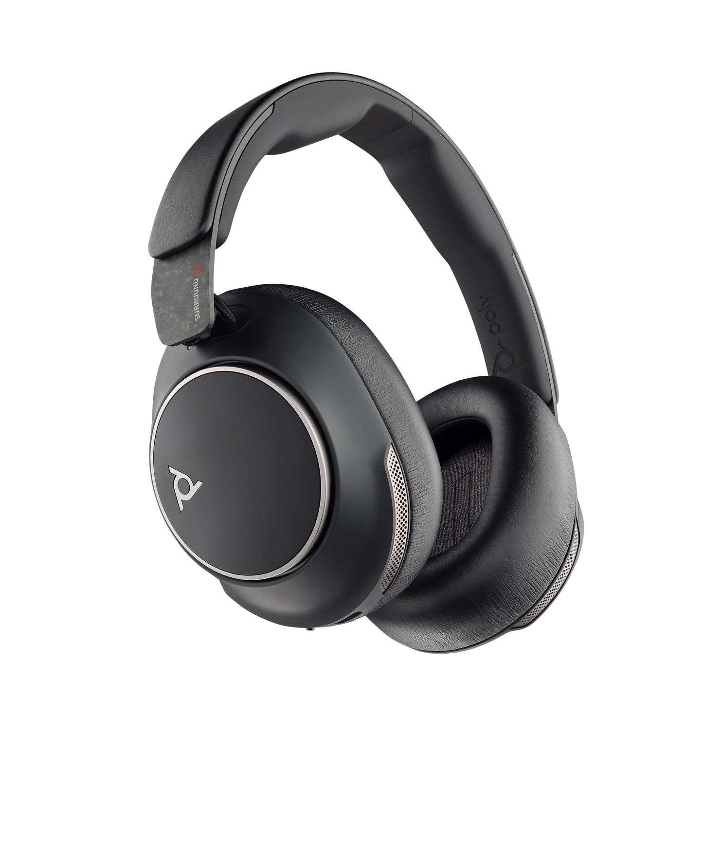 Poly HP Poly Voyager Surround 80 UC USB - C + USB - C/A - Adapter - Kabellos - Musik/Alltag - 275 g - Kopfhörer - Schwarz - Headset