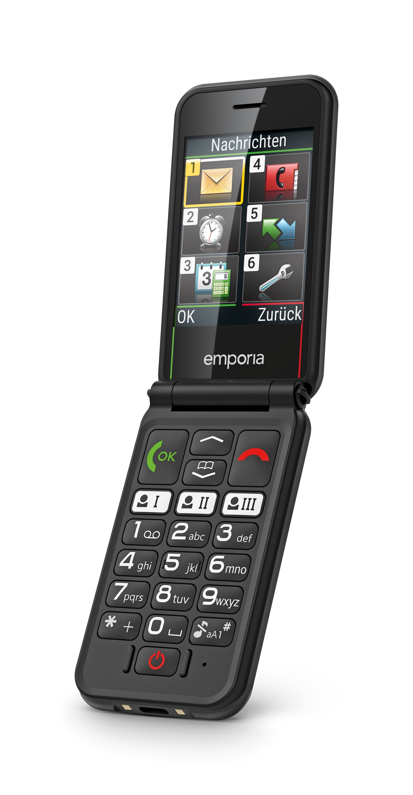 Emporia SIMPLICITY glam 2025 - black - 1.300 mAh - 7,11 cm - Mobiltelefon
