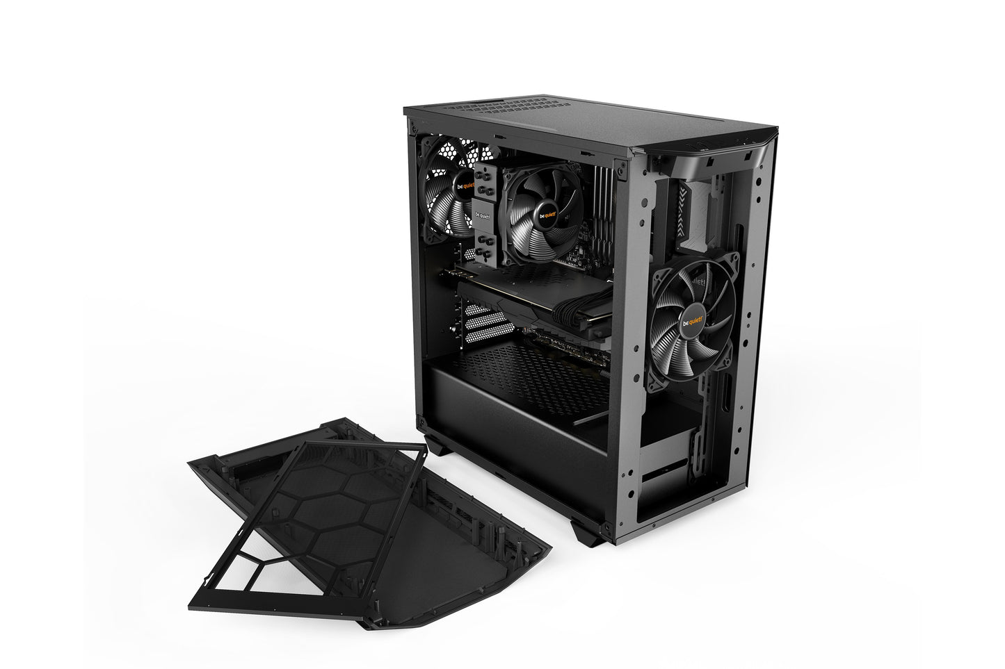 Be Quiet! BGW34 - Midi Tower - PC - Schwarz - ATX - Mini - ATX - Mini - ITX - ABS Synthetik - Stahl - Gehärtetes Glas - 36,9 cm - Gehäuse