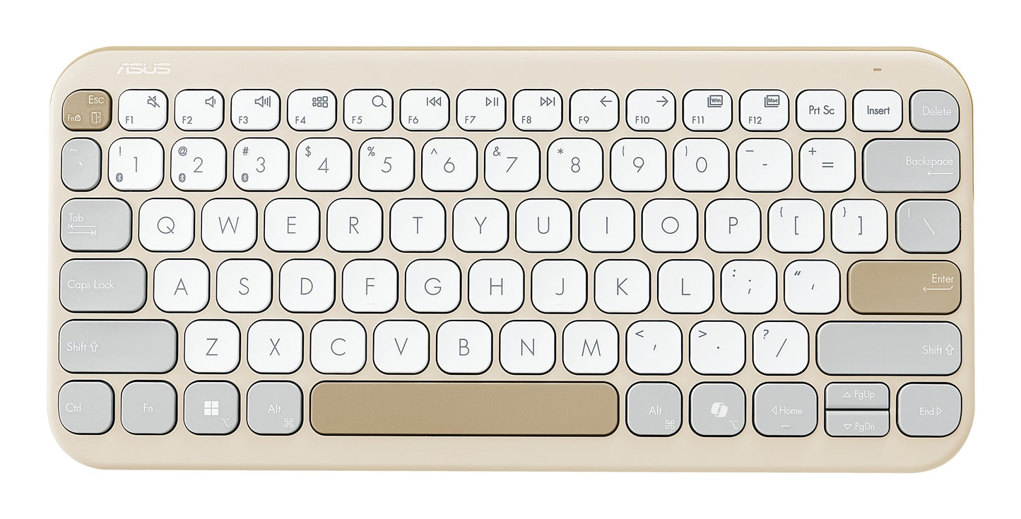 ASUS Marshmallow Tastatur Kw100 beige - 84 Tasten - Tastatur
