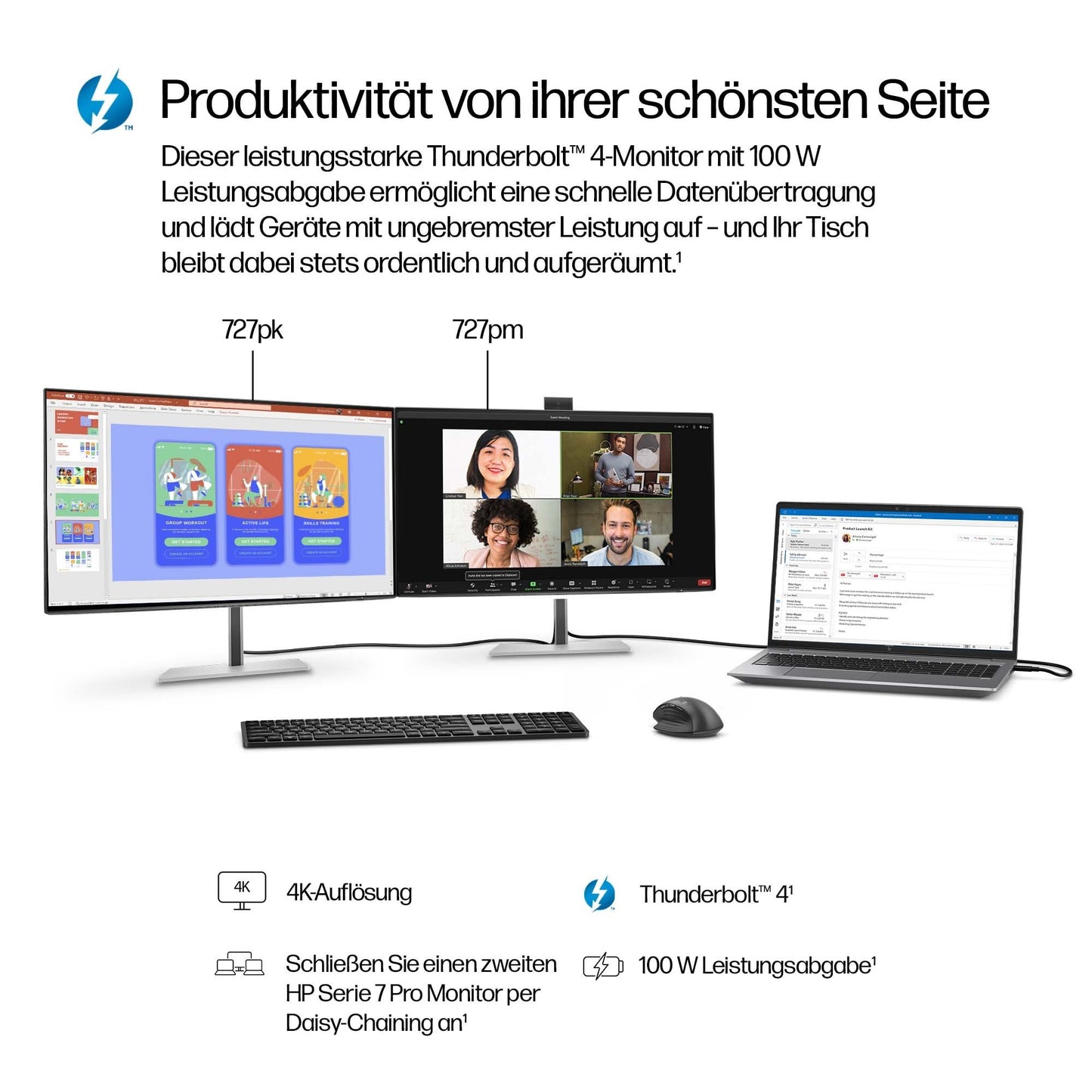 HP 727pm - Series 7 Pro - LED - 27" - 68,6 cm - Monitor