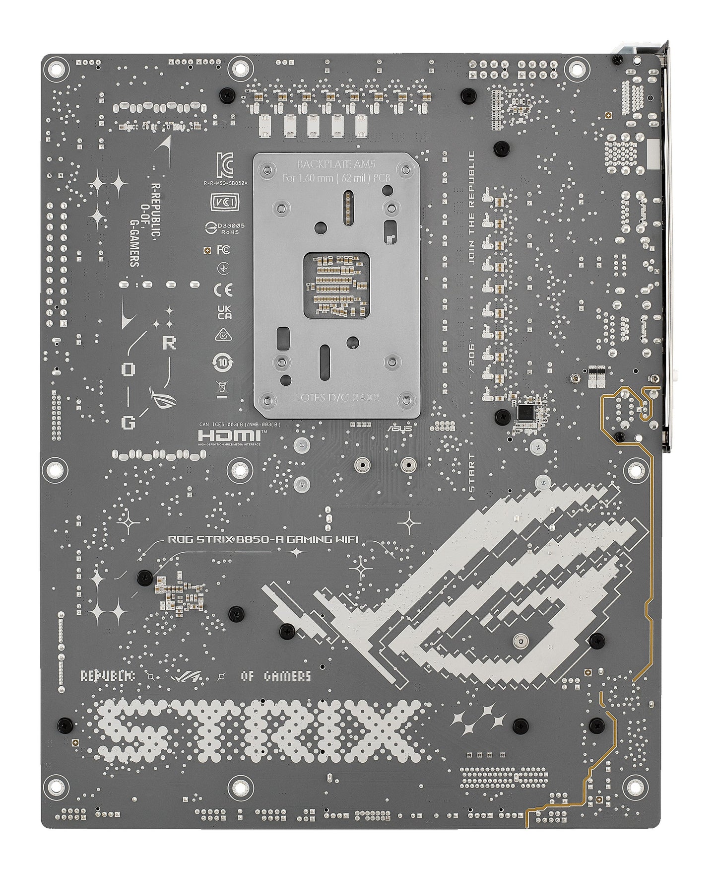 ASUS ROG STRIX B850 - A GAMING WIFI - Motherboard - ATX - Socket AM5 - AMD B850 Ch... - AMD Sockel AM5 (Ryzen Zen4) - Mainboard
