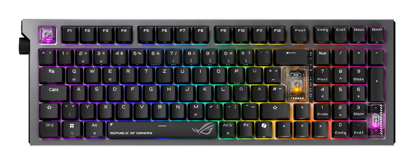 ASUS ROG Strix Morph 96 WL Gaming kabellos Bluetooth Hot - Swap - faehig NX - Tastatur