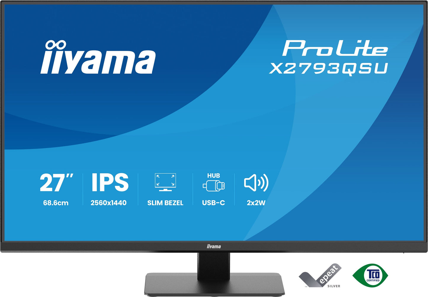 Iiyama ProLite X2793QSU - B1 - LED - 27" - QHD a - IPS - 68,6 cm - Monitor