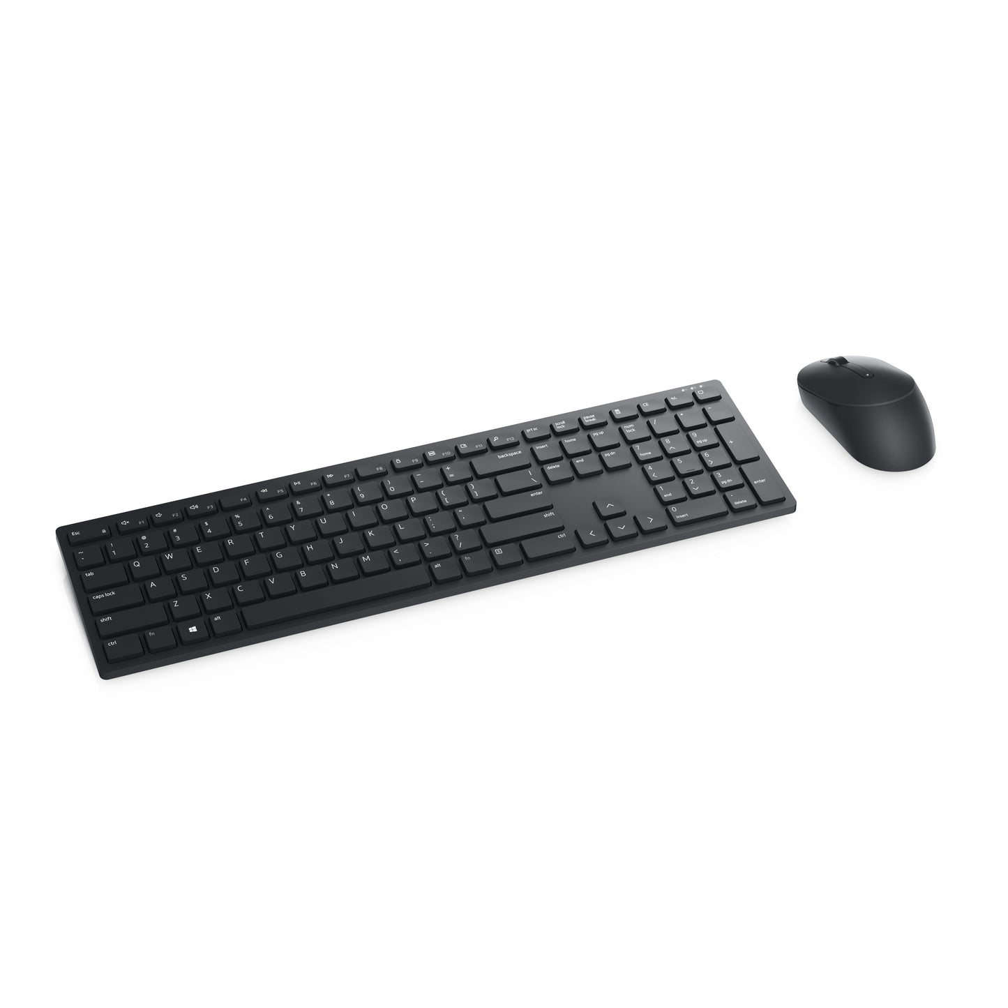 Dell Pro und - Maus – KM5221W - US international (QWERTY) - schwarz - (RTL BOX) - Volle Größe (100%) - Kabellos - RF Wireless - QWERTY - Schwarz - Maus enthalten - Tastatur